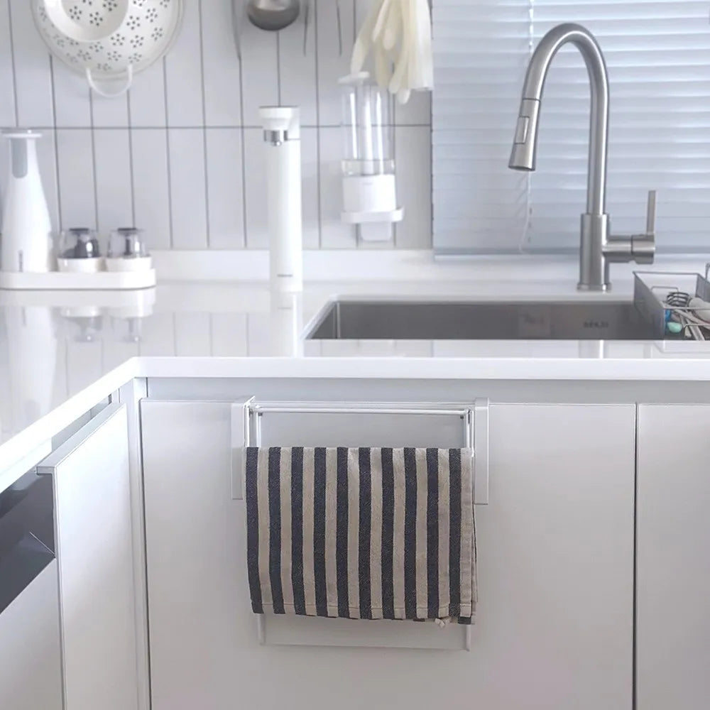 Narrow Kitchen Folding Auxiliary Cooking Table Mini Shelf Dishcloth Hanger Kitchen Assistant Countertop
