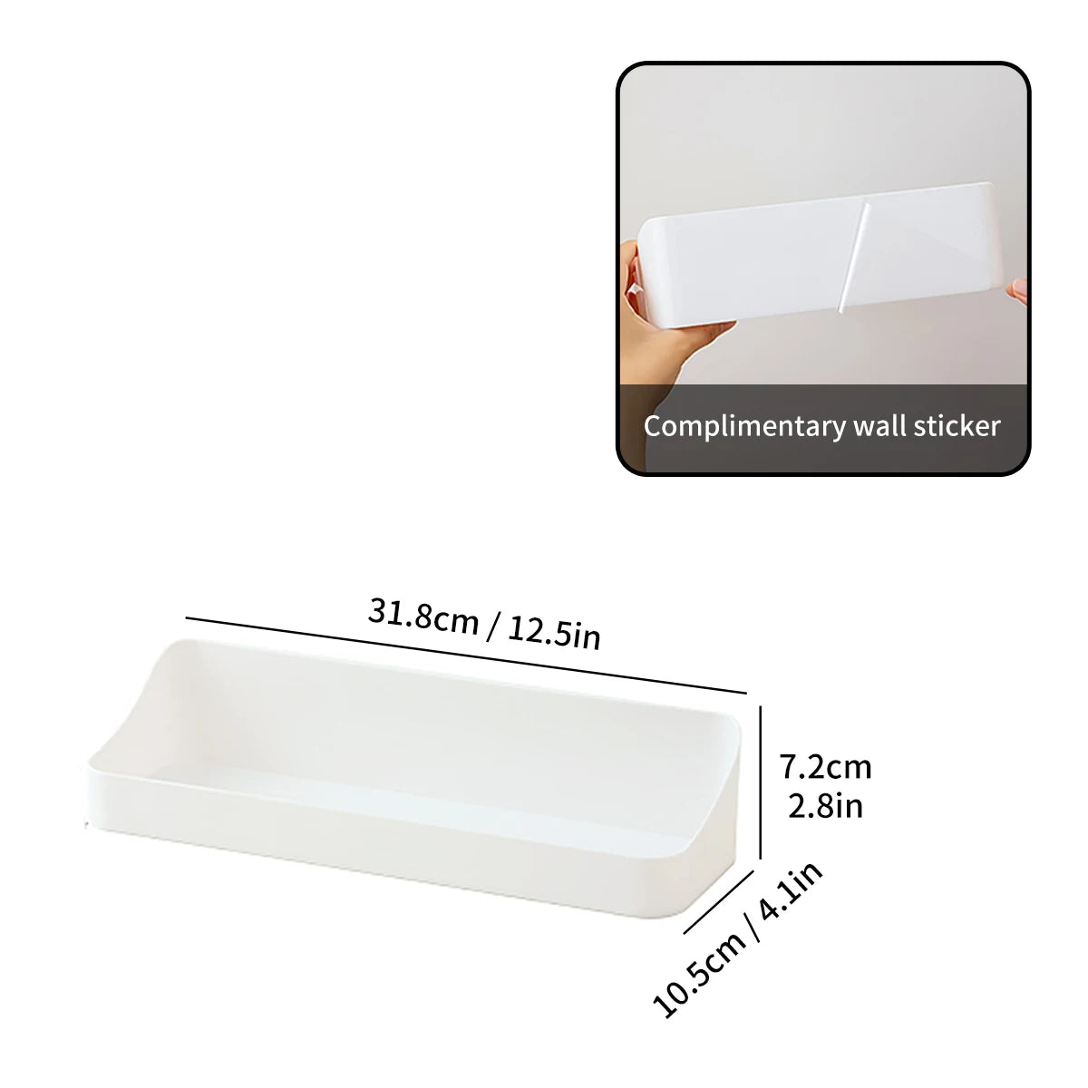 Kitchen Organizer Large Capacity Spice Jar Storage Holder Multifunctional Self-adhesive Wall Mounted Plastic Storage Rack