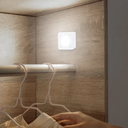 LED Night Light Smart Motion Sensor Battery USB Charging Operated Bedside Lamp Living Room Hallway Pathway Toilet Home Lighting