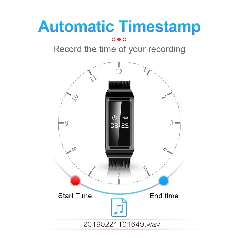 Mini Video Voice Recorder Camera Watch 1080P DV DVR Professional Digital Bracelet Dictaphone Sound Small Micro For Home Secure