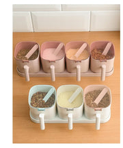 Kitchen Seasoning Boxes Set Gadget Organizer Condiment Container Pepper Sugar Bowl Salt Spice Shaker Storage Jar