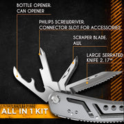 Construction Tools Multifunction Tool Sale Multilayer Pipe Press 3d Metal Puzzle Pliers Multitool Cuier Knife Foldable Edc Hand