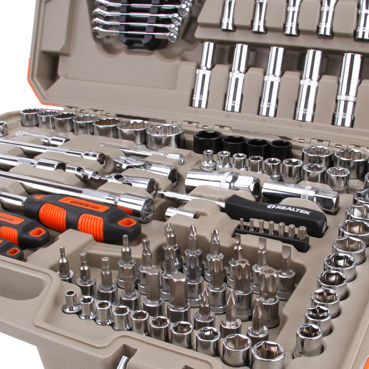 Realtek Tools Storage Box 150pcs Complete Mobile Automotive Workshop Mechanic Fitter Tools Set