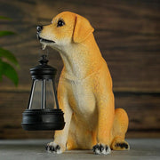 Garden Statue Animal Figurine with Solar Lights Housewarming Gifts Ornament