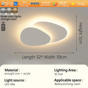 2025 New Arrival: Minimalist Oval Smart Ceiling Light | Artistic Lighting for Living Room & Master Bedroom