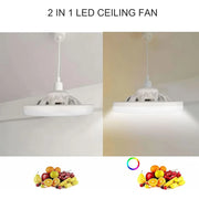 Smart Ceiling Fan 30W  Fans With Lights Remote Control Bedroom Decor Ventilator Lamp Air Invisible Blades Silent for Living Room