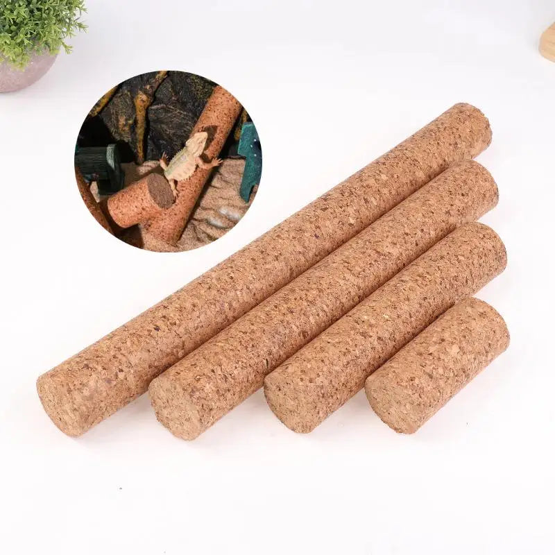 【E】Reptile Soft Wood Climbing Branch Wooden Toy Decor Terrarium Rack Standing Lizard Tree Crested Gecko Accessories