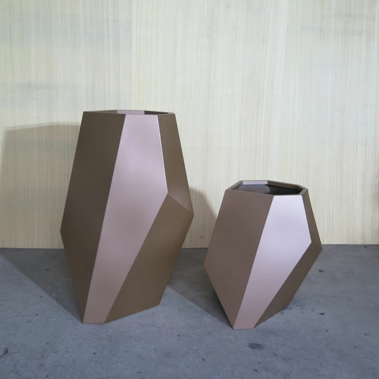 Garden Decoration Flower Pots Galvanized Steel Powder Coated Outdoor Planters Box Manufacturer