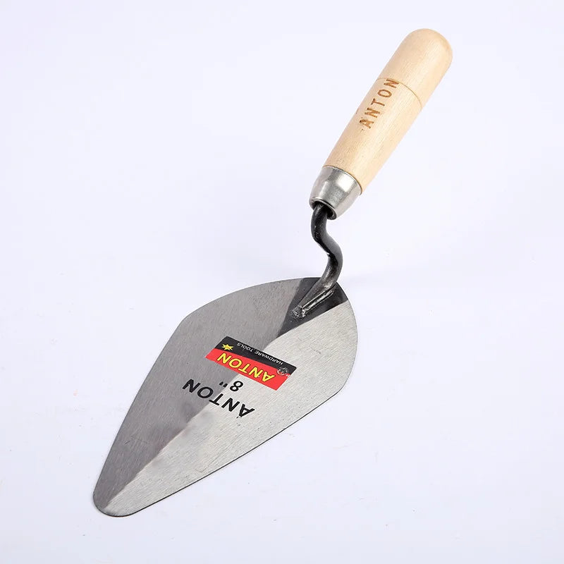 6/7 Inch Construction Tools Putty Knife Brick Trowel Laying Carbon Steel Blade Pointing Plaster Tool Carbon Steel 1Pc