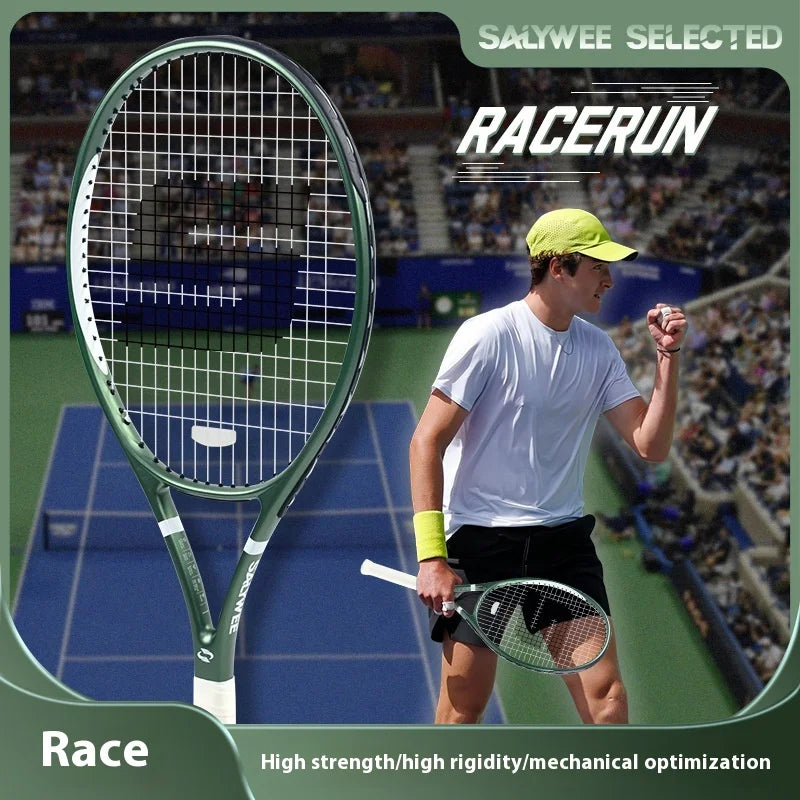 27 Inch Professional Tennis Racket Carbon Fiber All-In-One Design for Competition Training