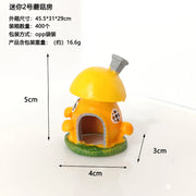 Aquarium Decoratations Fish Tanks Accessories for Fish Shrimp Hiding Shelter Simulation PVC Mini Mushroom Conch House Ornaments