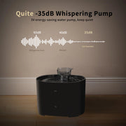 Cat Water Fountain Auto Recirculate Filtring Cats Dog Water Dispenser USB Electric Mute Pump Cat Ear Pet Cats Drinking Fountain