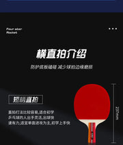 Professional-grade Table Tennis Racket Set for Beginners with Both Pen-hold and Backhand Grips