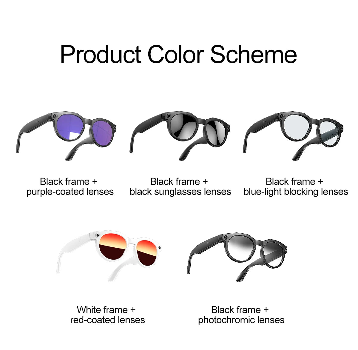 2026New800W Camera AI Glasses Men Color-Changing Smart Translation Glasses Photo Video Recording Waterproof Call SmartSunglasses