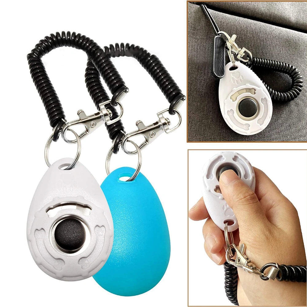 Dog Training Products High Quality Plastic Dog Clicker Sound Stop Barking Training Whistle Training Pet Clicker Tools For Dogs