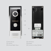 HOMSECUR 4 Wire Tuya Smart APP HD Video House Door Phone Kit with 7" Touch Screen Monitor IP65 Doorbell Camera Record Snapshot