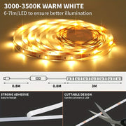 5V LED Light Strip Smart Dimmer Gesture Sensor Switch Control Easy to install Suitable For Living Room,Cupboard,Bedroom Lighting