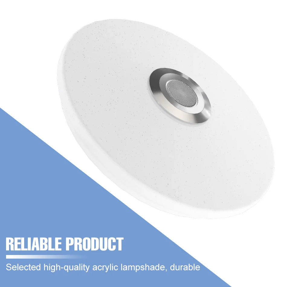 RGB Smart Ceiling Light LED Interior Home Decorative Light Luster Dimming Remote Control WIFI Living Room Ambient Light Party