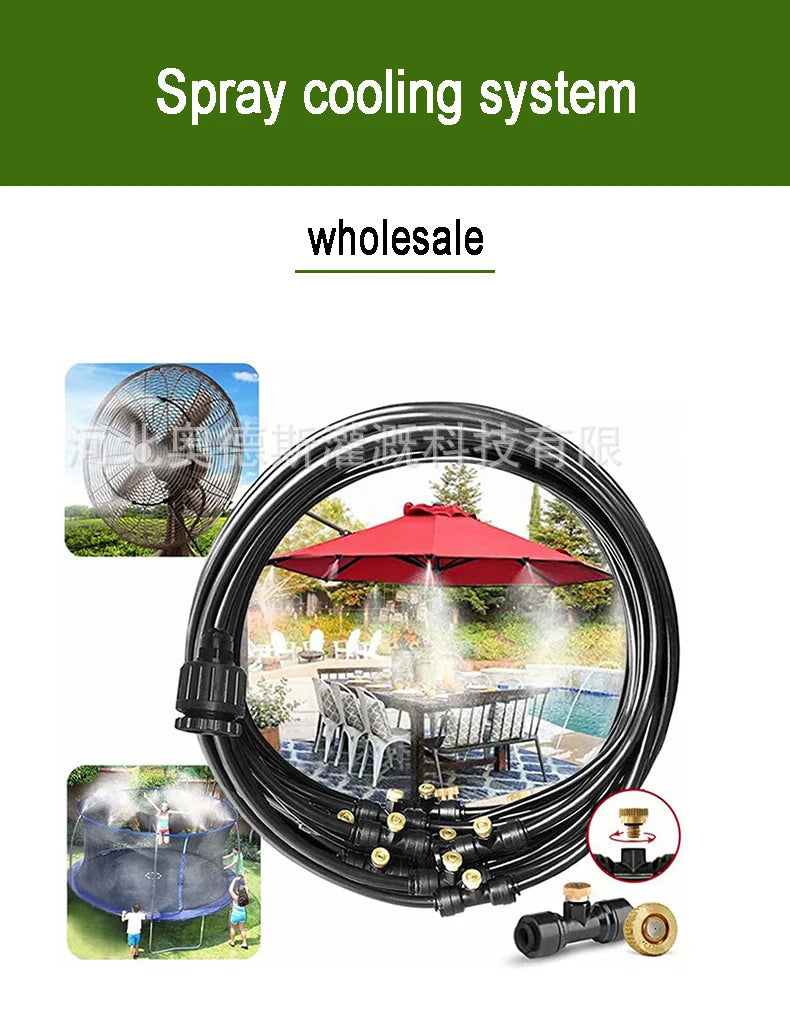 Garden Irrigation Misting System Kit Gardening Farms Public Green Spaces Flexible and Easy To Install Garden Irrigation Solution
