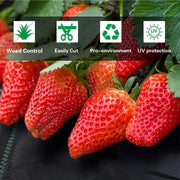 Garden Landscape Fabric Weed Barrier Heavy-Duty Road Gardening Mat Polypropylene