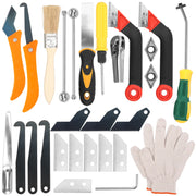 Grout Removal Tools Set Saw Blade Grout Hand Saw Tile Joint Cleaning Brush Caulking Edge for Floor Kitchen Hand Tool Set