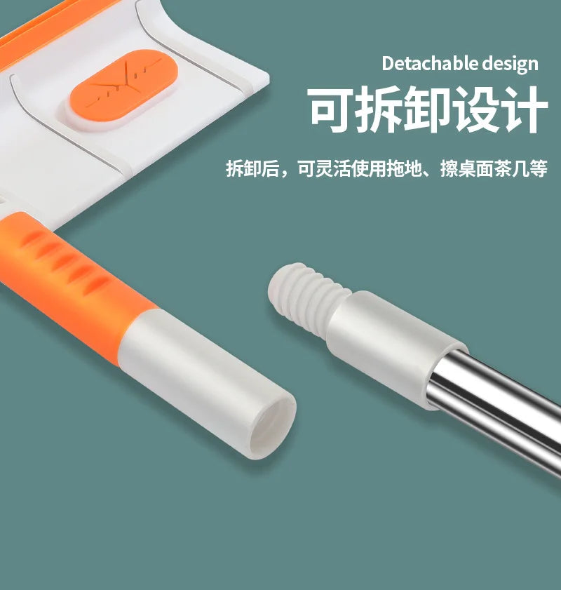 Window Clean Squeegee Mop Soft Microfiber Wiper Telescopic Glass Brush Multi-function Scraper Cleaning Dust Household Clean