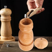 Kitchen Essential Wood Pepper Mill,Adjustable Grinder for Fresh Flavor,CeramicMechanism,Perfect Housewarming or Host Gift,3Sizes