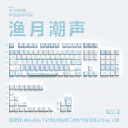 Anime Gaming Keyboard Keycaps 129 Key Set Pbt Material Five-Sided Heat Sublimation Transparent Side-Engraved Mechanical Keyboard