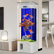 Fish Tanks Accessories New Style Aquarium Fish Bowl Modern Equipment Accent Decoration Aquarium Floor Furniture Acquario Lsyg