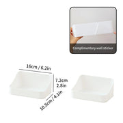 Kitchen Organizer Large Capacity Spice Jar Storage Holder Multifunctional Self-adhesive Wall Mounted Plastic Storage Rack