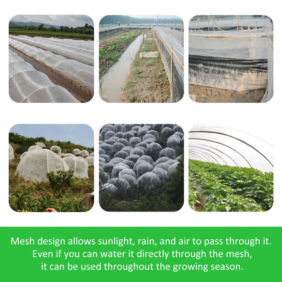 Garden Insect Protection Net Garden Vegetable Heavy Duty Woven Mesh Pests Control Anti-Bird Supplies Protecting Plants Fruits