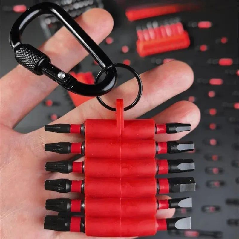 Professional Screwdriver Bits Set Strong Magnetic Rubber Sleeve Storage Screwdriver Head Set Multiple Specifications Tools Parts