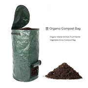Garden Compost Bag Garbage Can 13.77x23.6in Fine Workmanship Garden Waste Bags Eco Friendly For Courtyard
