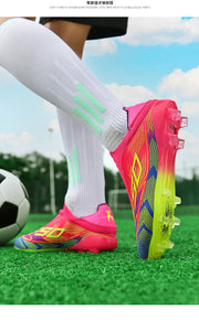 Men Women Soccer Shoes Society Professional Ultralight Cleats Indoor Football Shoes Training Outdoor Football Boots Resistant