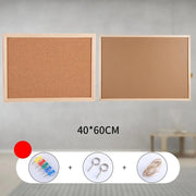 Home Decor DIY Cork Display Panel Soft Decorative Cork Board Wood Hanging Photo Background