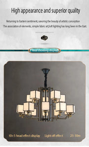 Living Room Light New Dining Room Light Bedroom Light Retro Home Lighting Fixtures Ceiling Chandelier Led Light Decoration Home