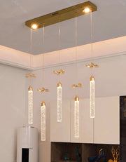 Modern home decoration salon lamps for living room smart crystal Pendant lights dining room indoor lighting