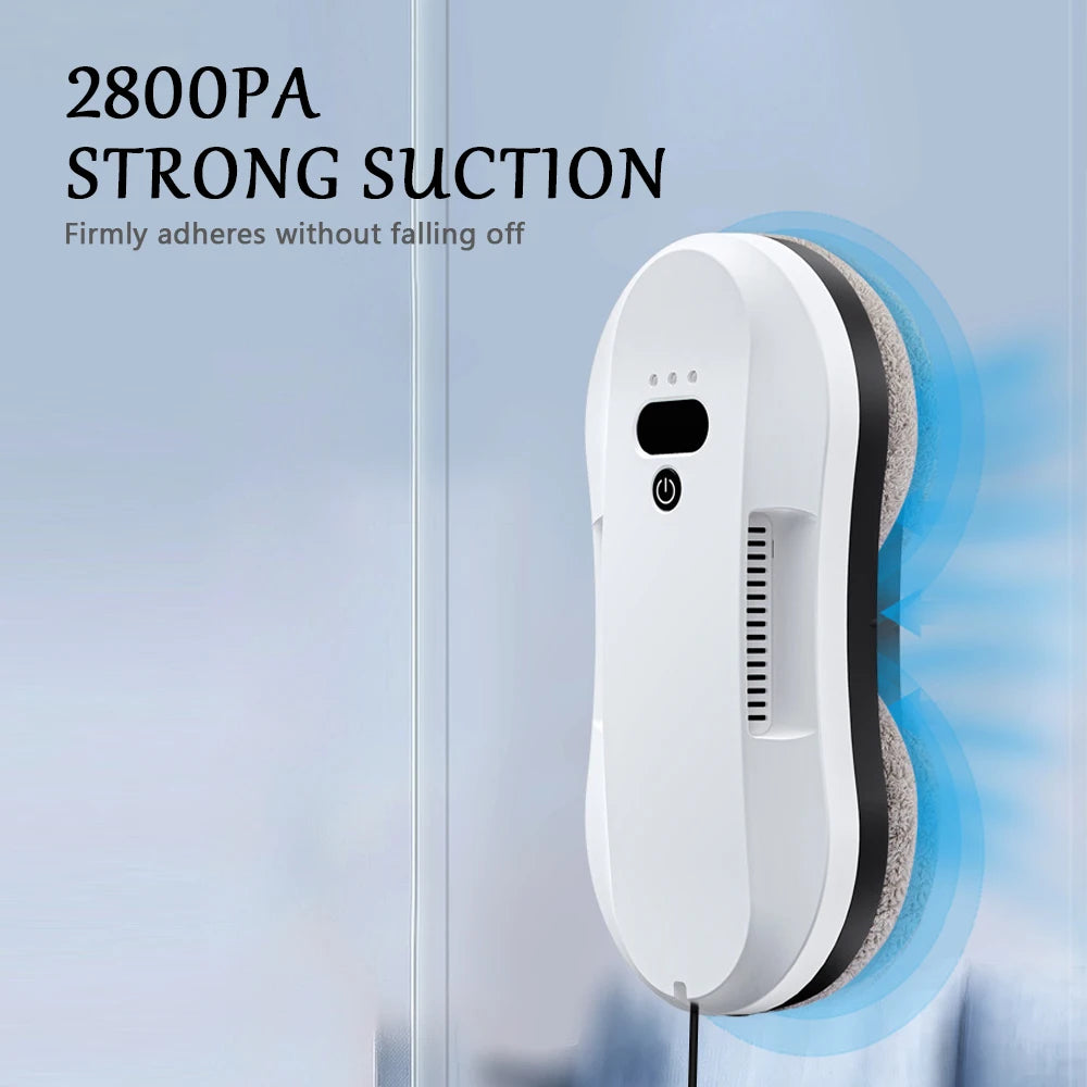 Fully Automatic Water Spraying Smart Electric High-Rise Window Cleaning Device Ultra-thin Strong adsorption Glass Wiping Robot