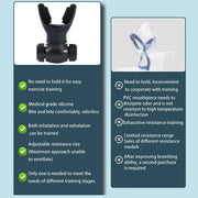Physical therapy rehabilitation exercises, sports exercise equipment for the heart and lungs, portable respiratory trainer