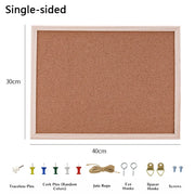 Home Decor DIY Cork Display Panel Soft Decorative Cork Board Wood Hanging Photo Background