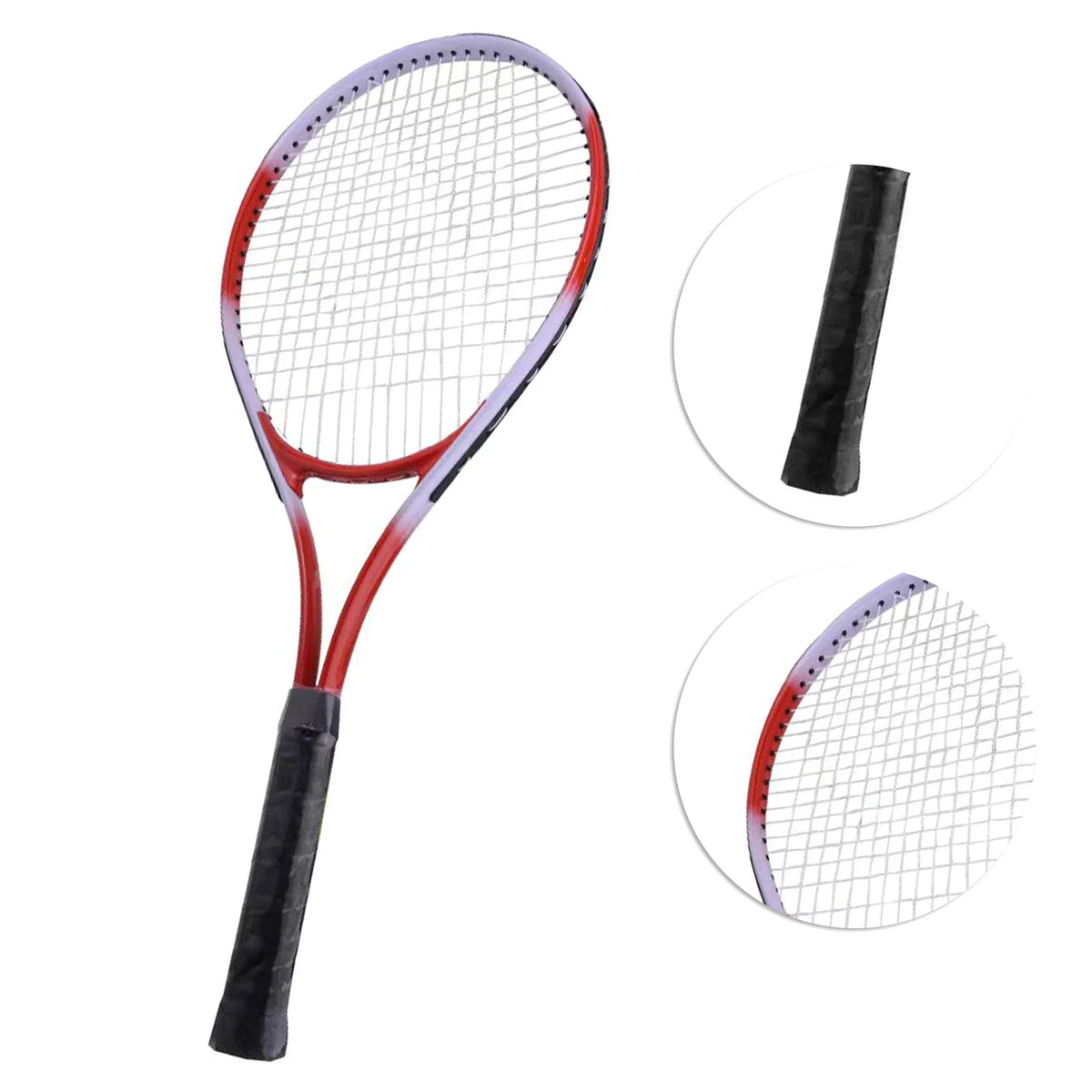 27 Inch Tennis Racket Single Tennis Racket Competition Training Lightweight Ergonomic Exquisite Workmanship for Playground