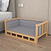 Simple Wooden Dog Bed Multifunctional Bedside Dog House Environmentally Friendly and Practical Pet Bed Light Luxury Dog Room