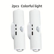 Smart Sensor Night Light Charging Wall Light Dimming AAtmosphere Light Suitable for Corridor Stairs Wardrobe Bedroom Bedside