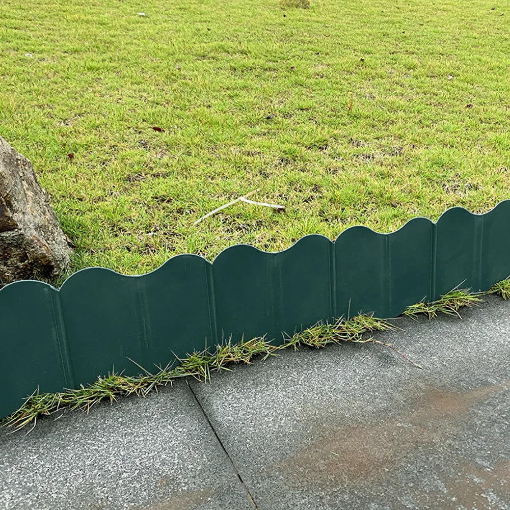 Green Garden Landscape Edging Border Lawn Edgings Decorative Landscape Fence Border for Yard Lawn Garden Flower Bed 20PCS