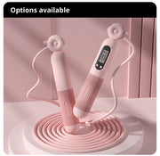 Fitness Exercise Electronic Counting With Countdown Skipping Rope Professional Fat Burning Adult Counting Timed Skipping Rope
