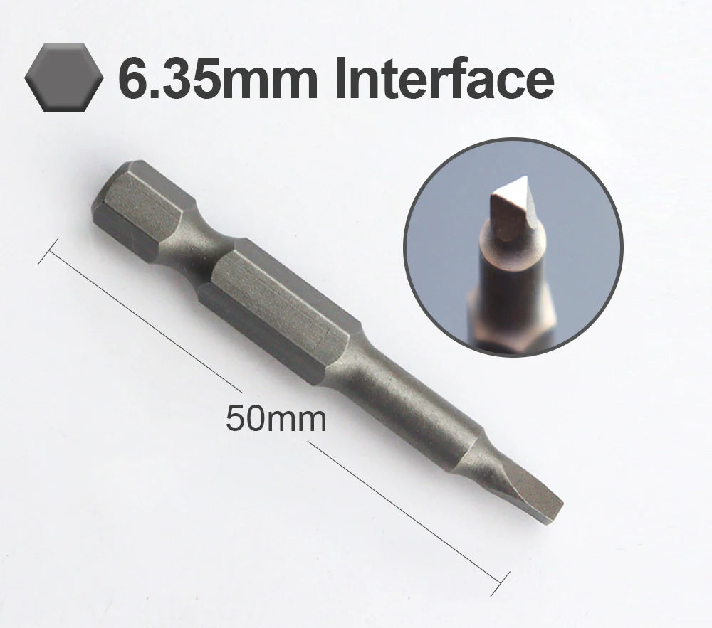 Screwdriver Bit Tool Kit Special-shaped Screwdriver Set 50mm U-shaped Y-Type Triangle Inner Cross Three Points