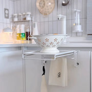 Narrow Kitchen Folding Auxiliary Cooking Table Mini Shelf Dishcloth Hanger Kitchen Assistant Countertop