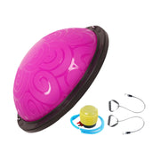 Balance Ball with Resistant Band Strength Training Equipment Half Exercise Ball Exercise Workout Ball for Fitness Yoga Pilates