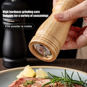 Kitchen Essential Wood Pepper Mill,Adjustable Grinder for Fresh Flavor,CeramicMechanism,Perfect Housewarming or Host Gift,3Sizes