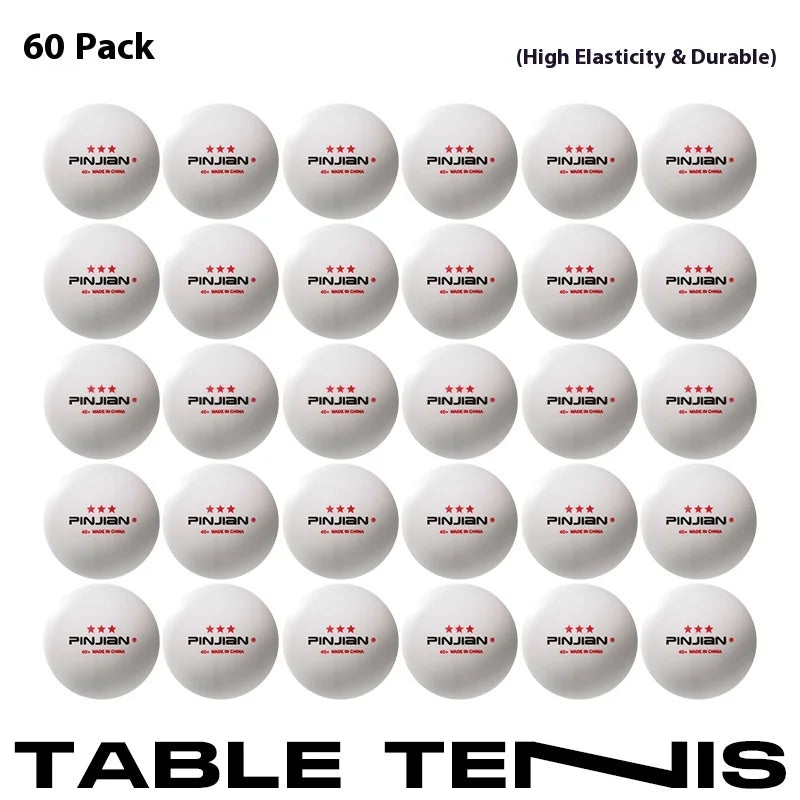 6-Pack 10-Pack 60-Pack Professional Table Tennis Balls for Training And Competition Indoor & Outdoor Sports Equipment